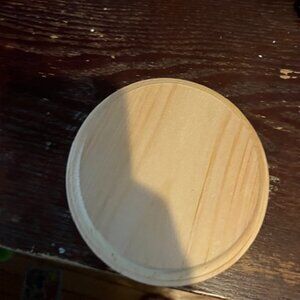 Assorted unfinished wood boxes and plaques